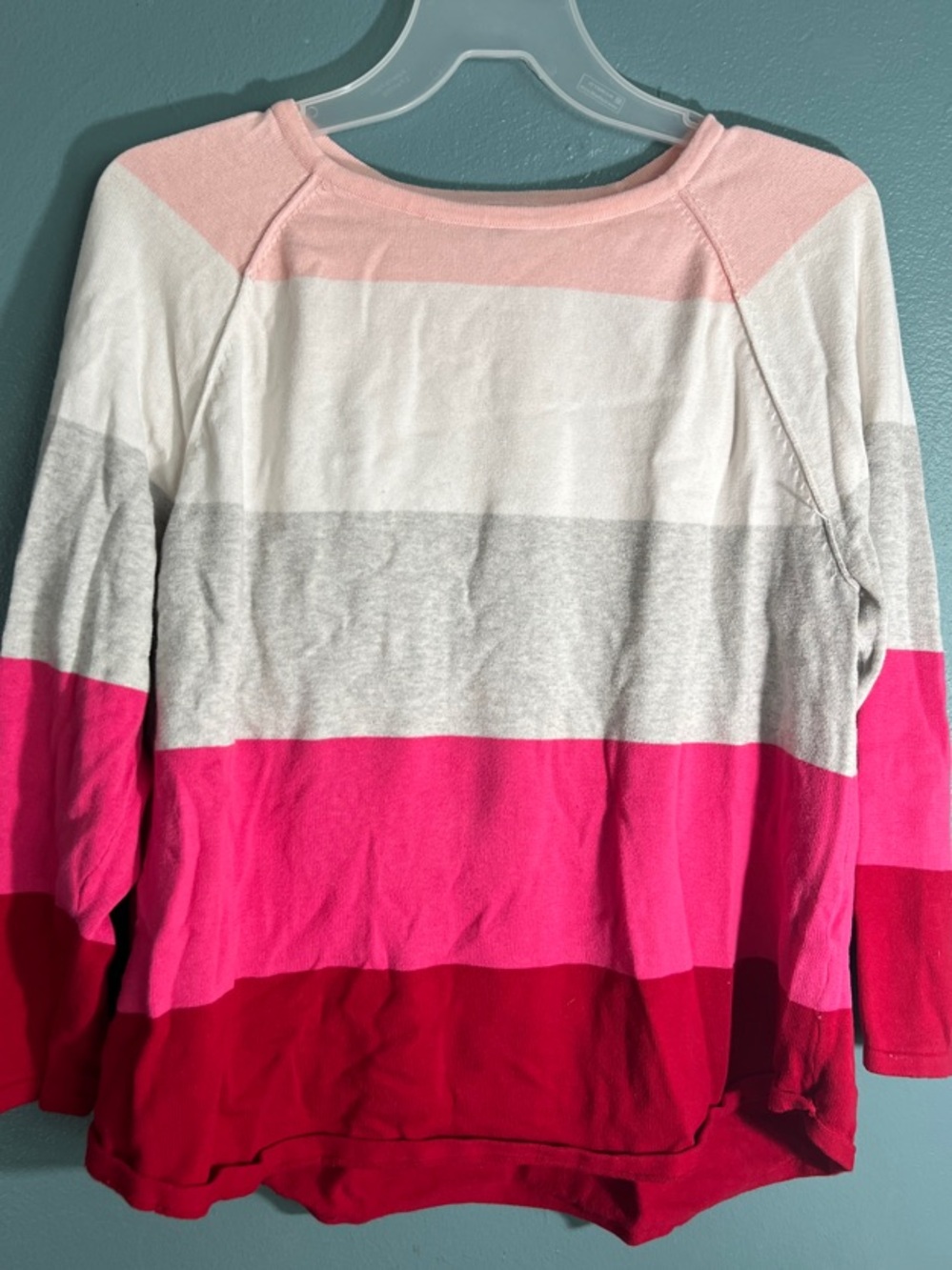 **3 for $12** Karen Scott Striped Boatneck sweater
